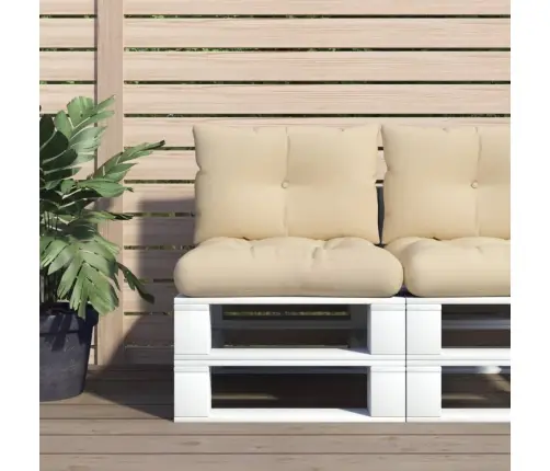 Palešu Spilveni, 2 Gab., Audums, Bēšs Vidaxl