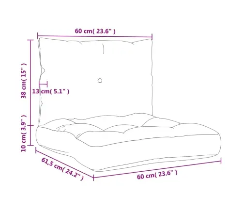 Euroaluse Istmepadjad 2 Tk, Must, Kangas