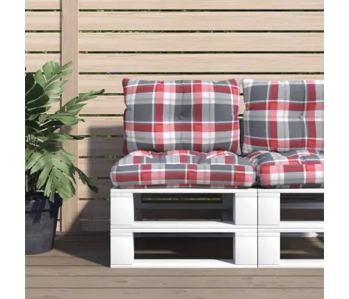 Palečių Pagalvėlės, 2Vnt., Raudonos Spalvos, Audinys, Languotos