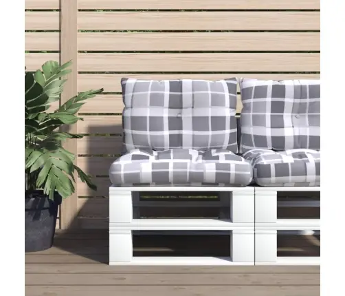 Euroaluse Istmepadjad 2 Tk, Hall Ruudumuster Kangas