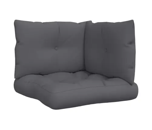 Palešu Spilveni, 3 Gab., Audums, Antracītpelēks Vidaxl