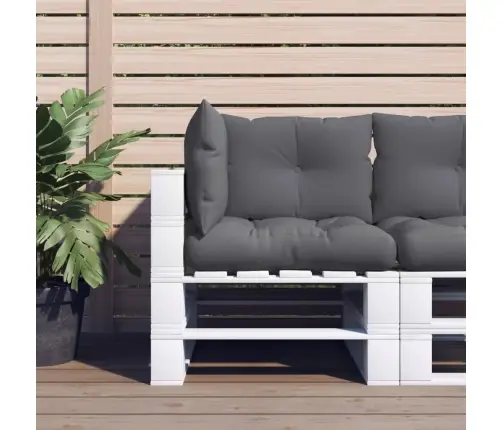 Palešu Spilveni, 3 Gab., Audums, Antracītpelēks Vidaxl