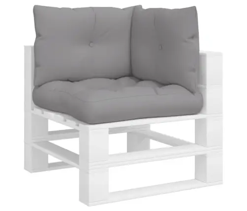 Palešu Spilveni, 3 Gab., Audums, Pelēks Vidaxl