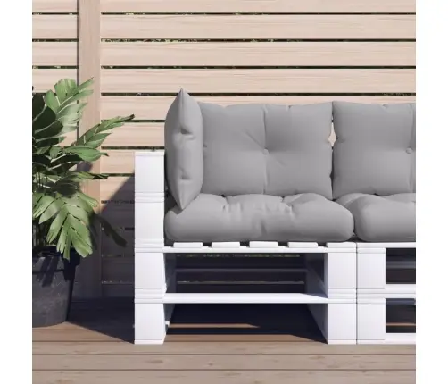 Palešu Spilveni, 3 Gab., Audums, Pelēks Vidaxl