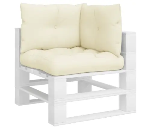 Palešu Spilveni, 3 Gab., Audums, Krēmkrāsas Vidaxl