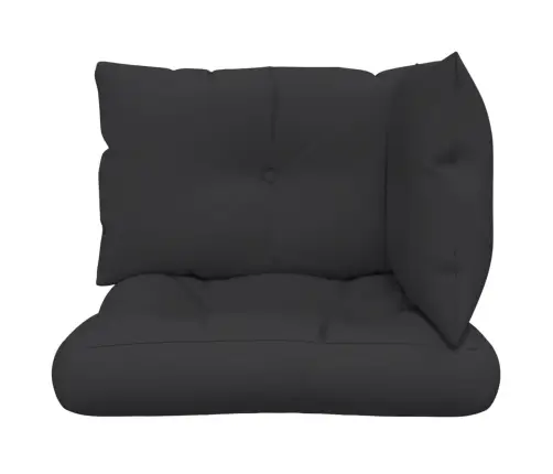 Palešu Spilveni, 3 Gab., Audums, Melns Vidaxl