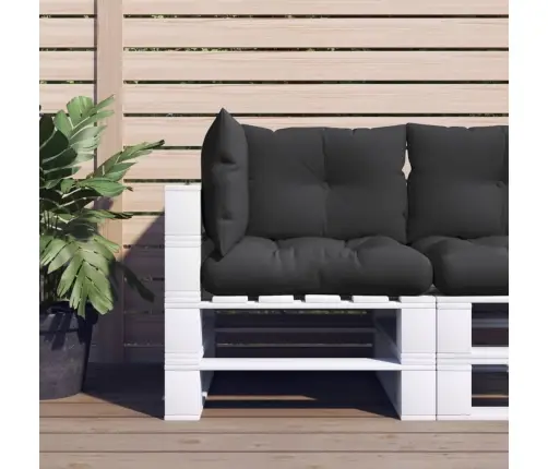 Palešu Spilveni, 3 Gab., Audums, Melns Vidaxl