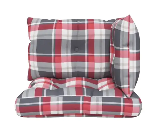 Palešu Matrači, 3 Gab., Sarkans Četrstūru Raksts Vidaxl