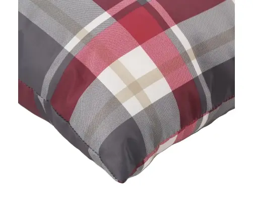 Palešu Matrači, 3 Gab., Sarkans Četrstūru Raksts Vidaxl