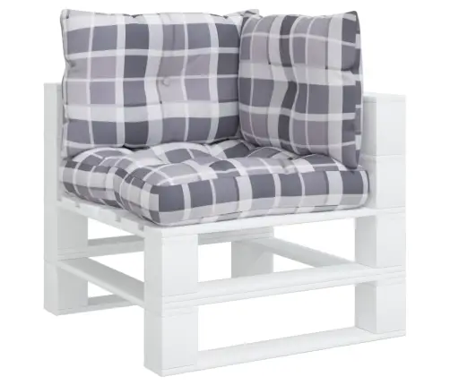 Euroaluse Istmepadjad 3 Tk, Hall Ruudumuster Kangas