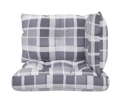 Euroaluse Istmepadjad 3 Tk, Hall Ruudumuster Kangas