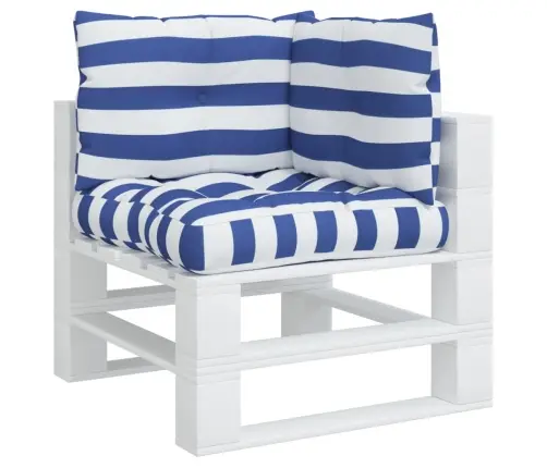 Euroaluse Istmepadjad 3 Tk, Sinise/Valge Triibuline, Kangas