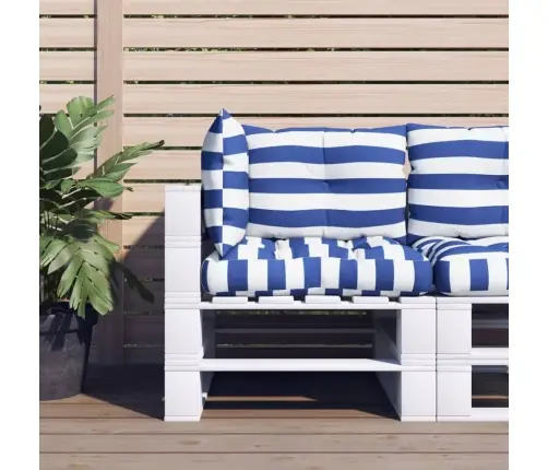 Euroaluse Istmepadjad 3 Tk, Sinise/Valge Triibuline, Kangas