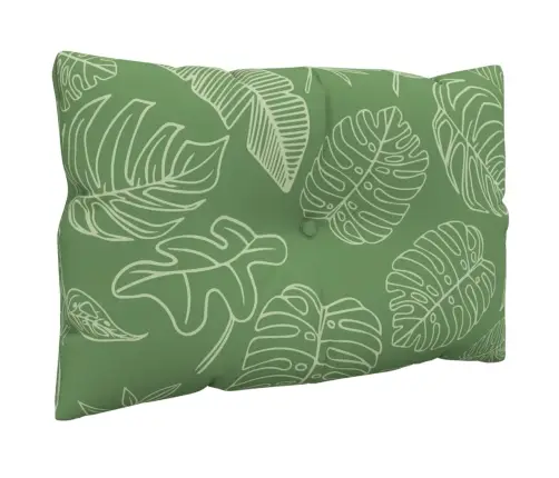 Palešu Dīvānu Matrači, 3 Gab., Audums Ar Lapu Apdruku Vidaxl