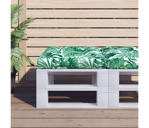 Paletės Pagalvėlė, 60X61,5X10cm Audinys, Su Lapais