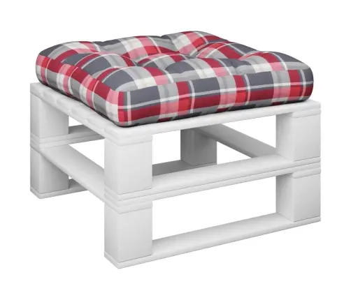 Palešu Spilvens, Audums, Sarkans Četrstūru Raksts Vidaxl