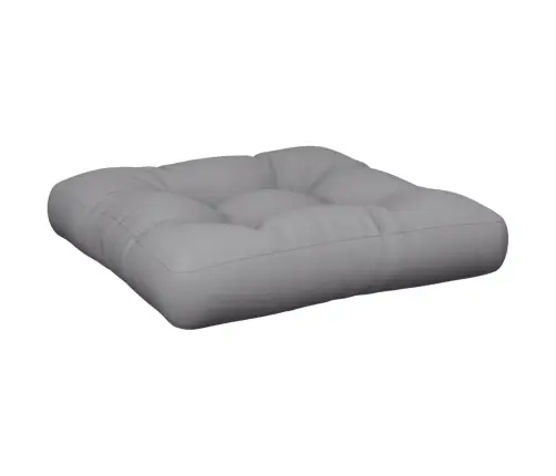 Palešu Spilvens, 58X58X10 Cm, Audums, Pelēks Vidaxl