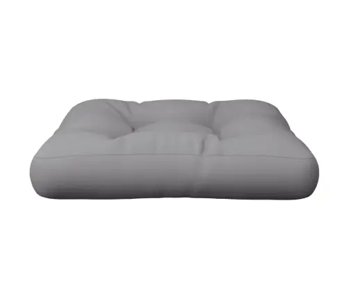 Palešu Spilvens, 58X58X10 Cm, Audums, Pelēks Vidaxl