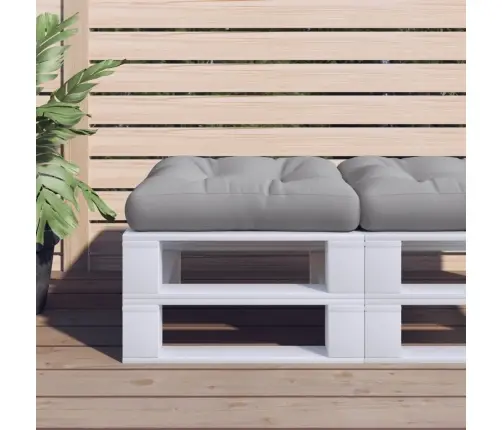 Palešu Spilvens, 58X58X10 Cm, Audums, Pelēks Vidaxl