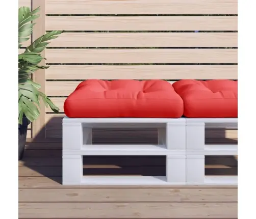 Palešu Spilvens, 58X58X10 Cm, Audums, Sarkans Vidaxl