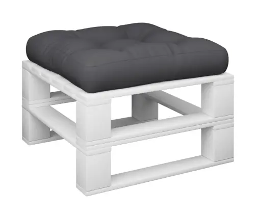 Palešu Spilvens, 58X58X10 Cm, Audums, Melns Vidaxl