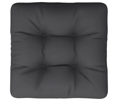 Palešu Spilvens, 58X58X10 Cm, Audums, Melns Vidaxl