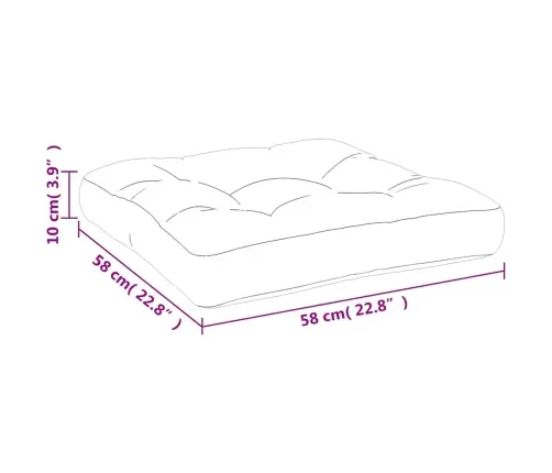 Euroaluse Istmepadi, Erkroheline, 58 X 58 X 10 cm Kangas