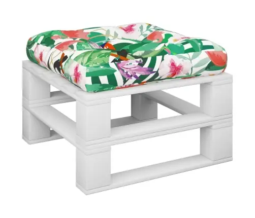 Palešu Dīvāna Spilvens, 58X58X10 Cm, Krāsains Oksforda Audums Vidaxl