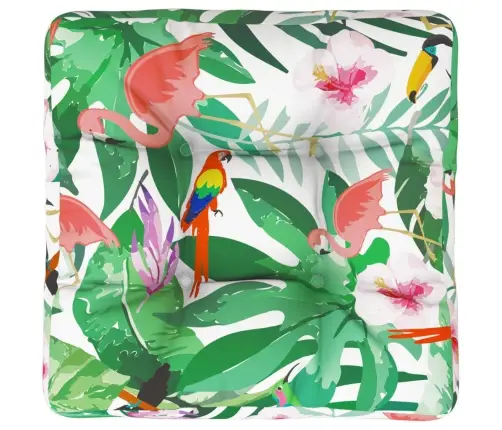 Palešu Dīvāna Spilvens, 58X58X10 Cm, Krāsains Oksforda Audums Vidaxl