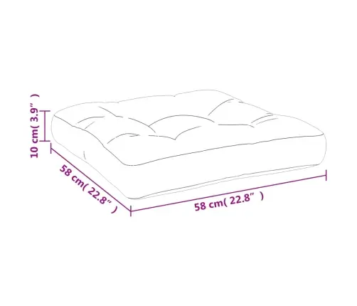 Euroaluse Istmepadi, Lehemuster, 58 X 58 X 10 cm Kangas