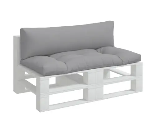 Palešu Spilveni, 2 Gab., Audums, Pelēks Vidaxl