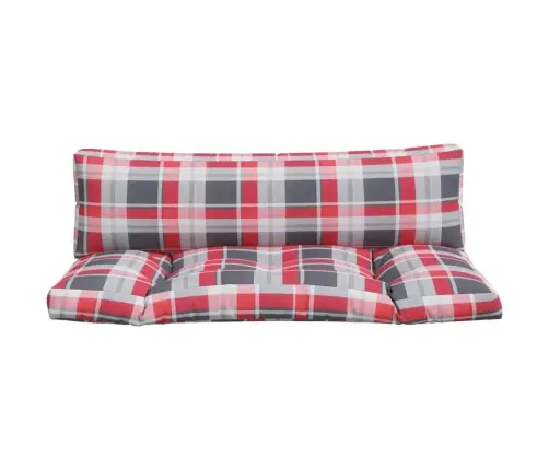 Euroaluse Istmepadjad 2 Tk, Punane Ruudumuster, Kangas