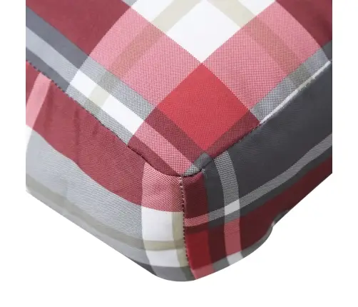 Euroaluse Istmepadjad 2 Tk, Punane Ruudumuster, Kangas