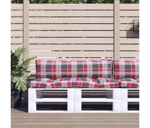 Euroaluse Istmepadjad 2 Tk, Punane Ruudumuster, Kangas