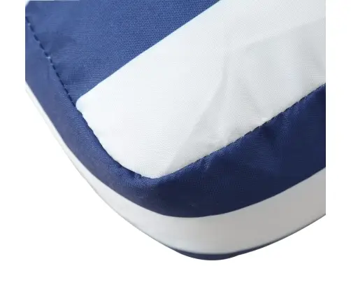 Palešu Dīvāna Matrači, 2 Gab., Zilas Un Baltas Svītras, Audums Vidaxl