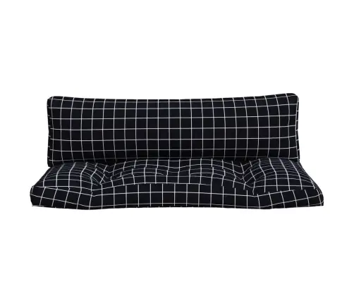 Palečių Pagalvėlės, 2Vnt., Oksfordo Audinys, Juodi Langeliai