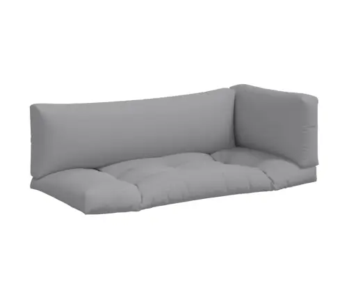 Palešu Spilveni, 3 Gab., Audums, Pelēks Vidaxl