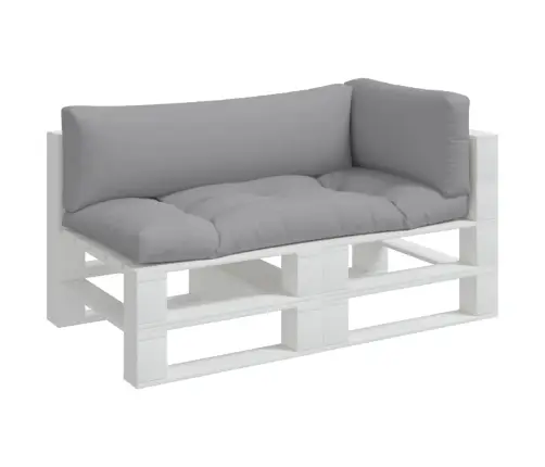 Palešu Spilveni, 3 Gab., Audums, Pelēks Vidaxl