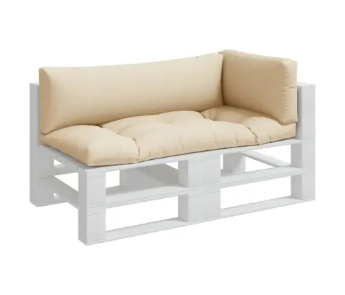 Palešu Spilveni, 3 Gab., Audums, Bēšs Vidaxl