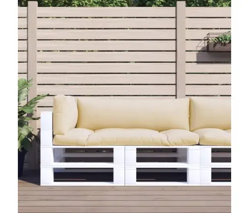 Palešu Spilveni, 3 Gab., Audums, Bēšs Vidaxl