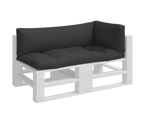 Palešu Spilveni, 3 Gab., Audums, Melns Vidaxl