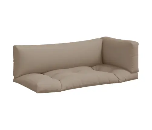 Palešu Spilveni, 3 Gab., Audums, Pelēkbrūns Vidaxl