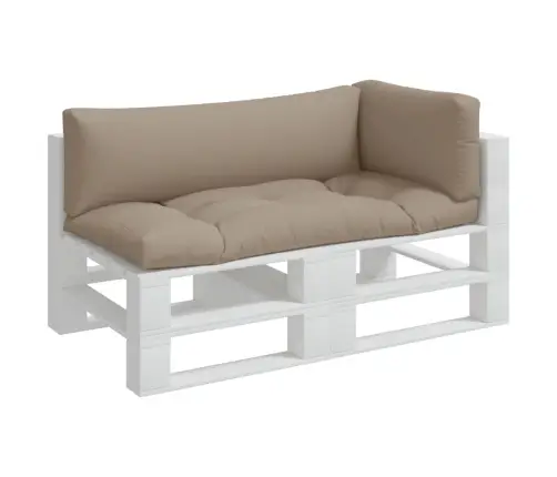 Palešu Spilveni, 3 Gab., Audums, Pelēkbrūns Vidaxl