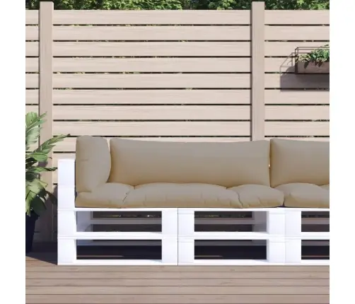 Palešu Spilveni, 3 Gab., Audums, Pelēkbrūns Vidaxl