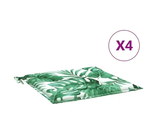 Tooli Istmepadjad 4 Tk, Lehemuster, 40 X 40 X 4 cm Kangas