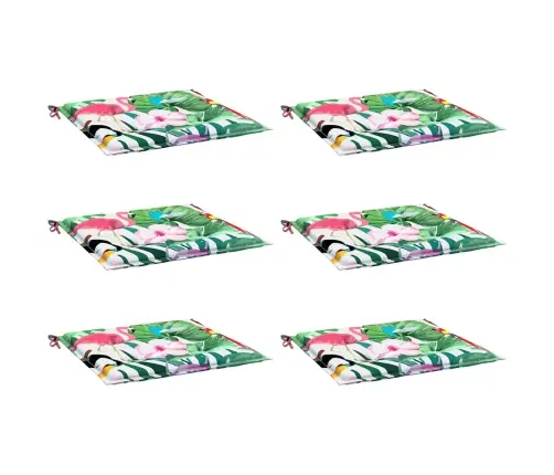 Aiatooli Istmepadjad, 6 Tk, Mitmevärviline, 40X40X4 cm Kangas