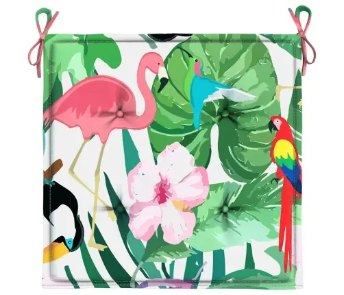 Aiatooli Istmepadjad, 6 Tk, Mitmevärviline, 40X40X4 cm Kangas