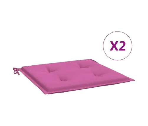 Aiatooli Istmepadjad 2 Tk, Roosa, 40X40X4 cm Kangas