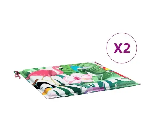 Tooli Istmepadjad 2 Tk, Mitmevärviline, 50X50X4 cm Kangas