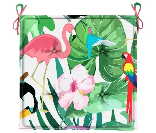 Tooli Istmepadjad 2 Tk, Mitmevärviline, 50X50X4 cm Kangas